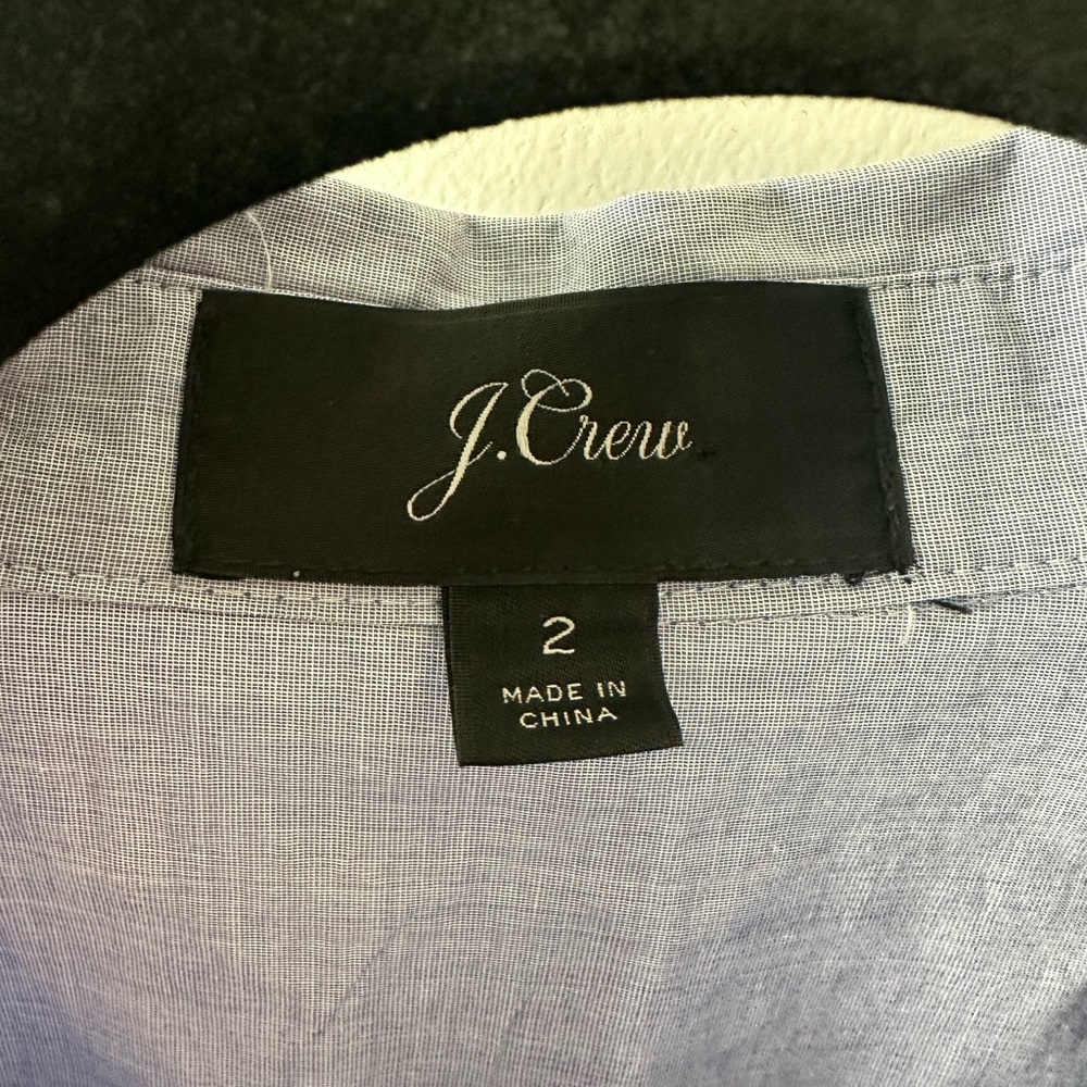 J. Crew Tie-Waist Shirtdress in End-on-End Cotton - Picture 3 of 6